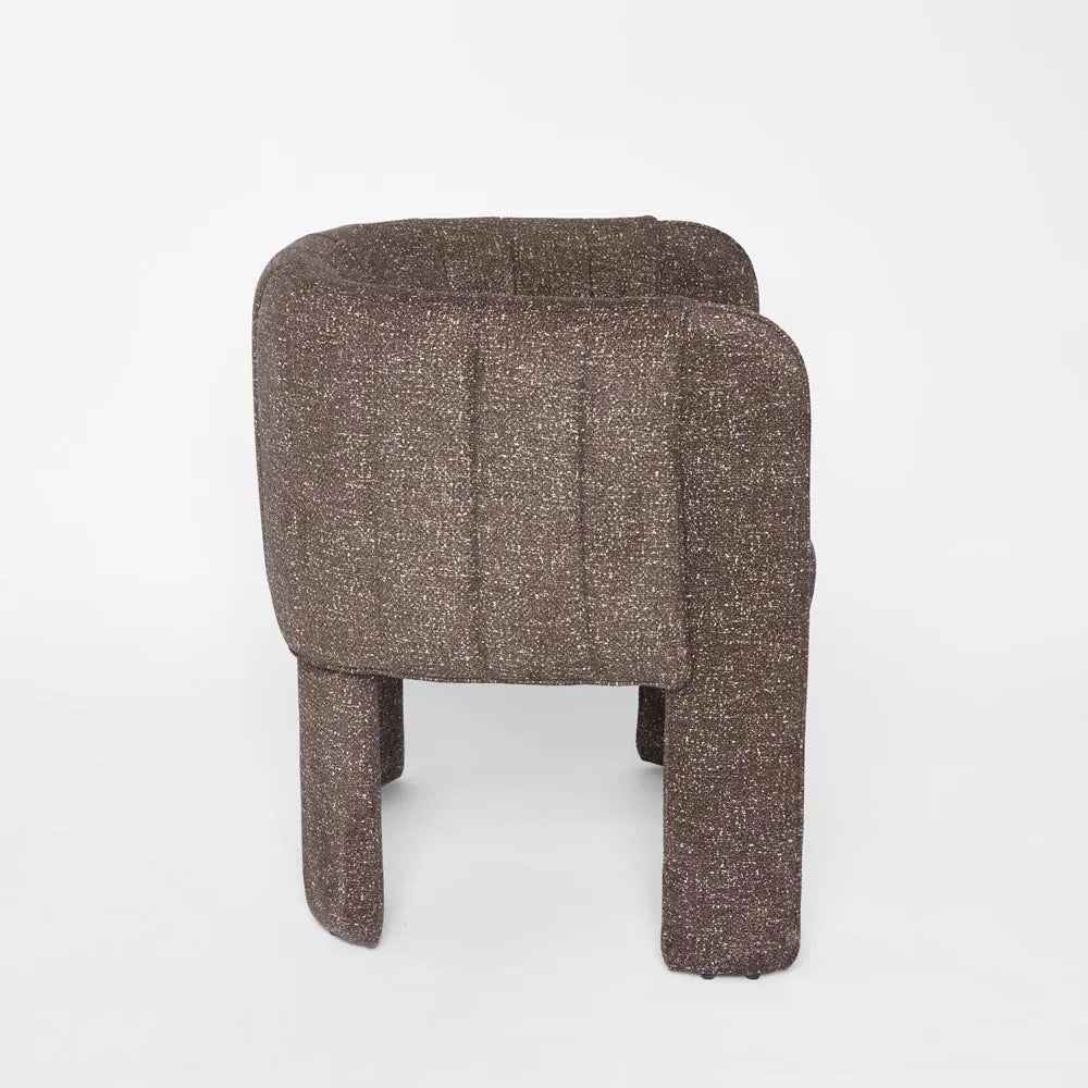 CLARA DINING CHAIR WITH ARMS COCOA