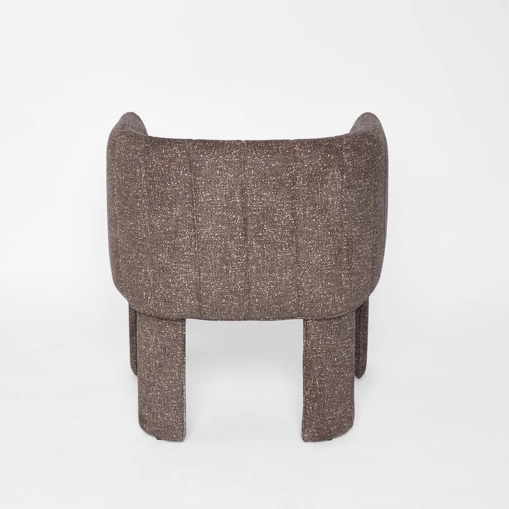 CLARA DINING CHAIR WITH ARMS COCOA