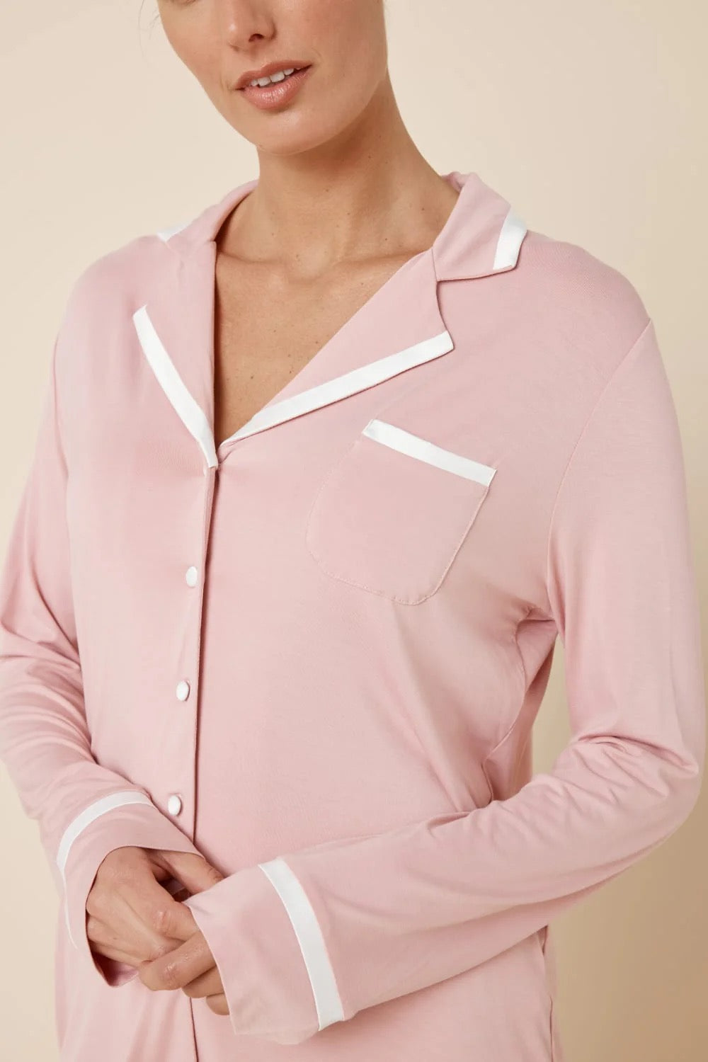 Grace Bamboo PJ Set - Pink