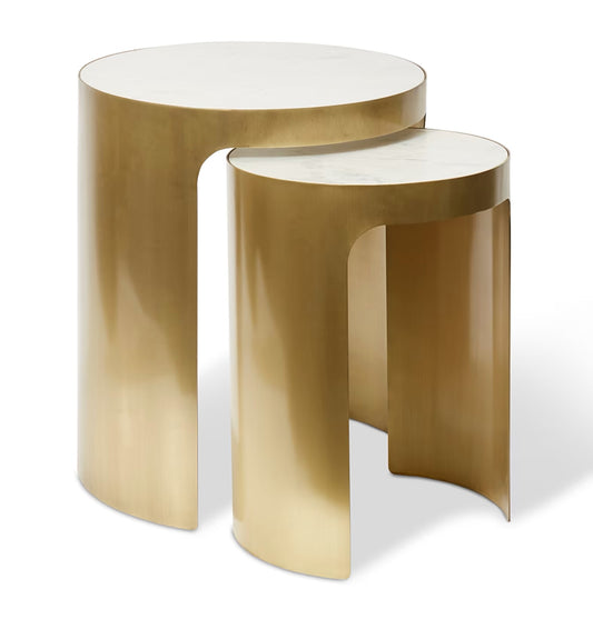 Sena Side Table (Set of 2) - 50 x 50 x 57 cm - gold