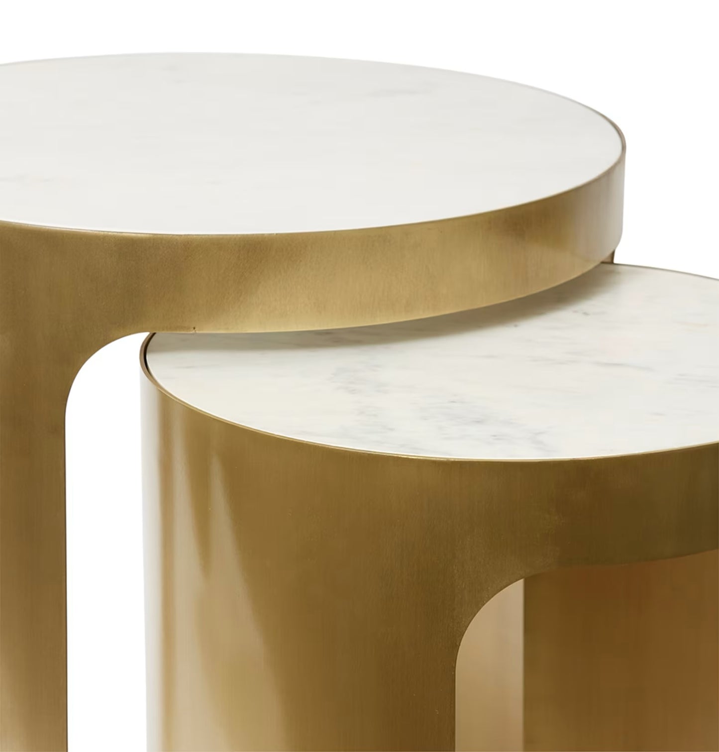 Sena Side Table (Set of 2) - 50 x 50 x 57 cm - gold