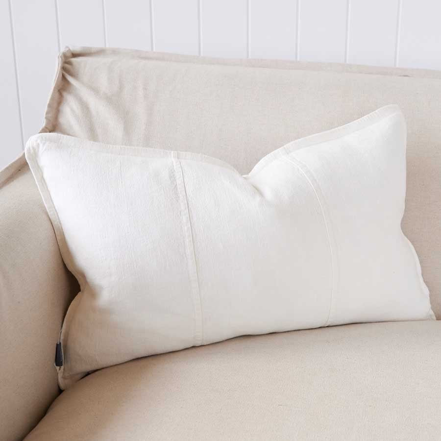 Luca® Linen Cushion - Off White - 40x60cm