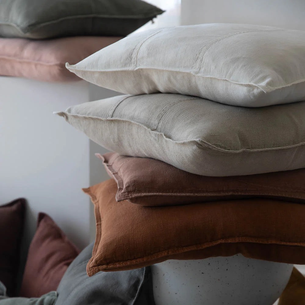 Luca® Linen Cushion - Off White - 40x60cm