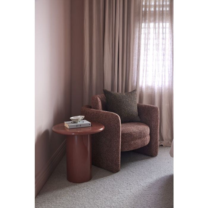 WALTER ARMCHAIR PLUM 82X78X78CM - Clay