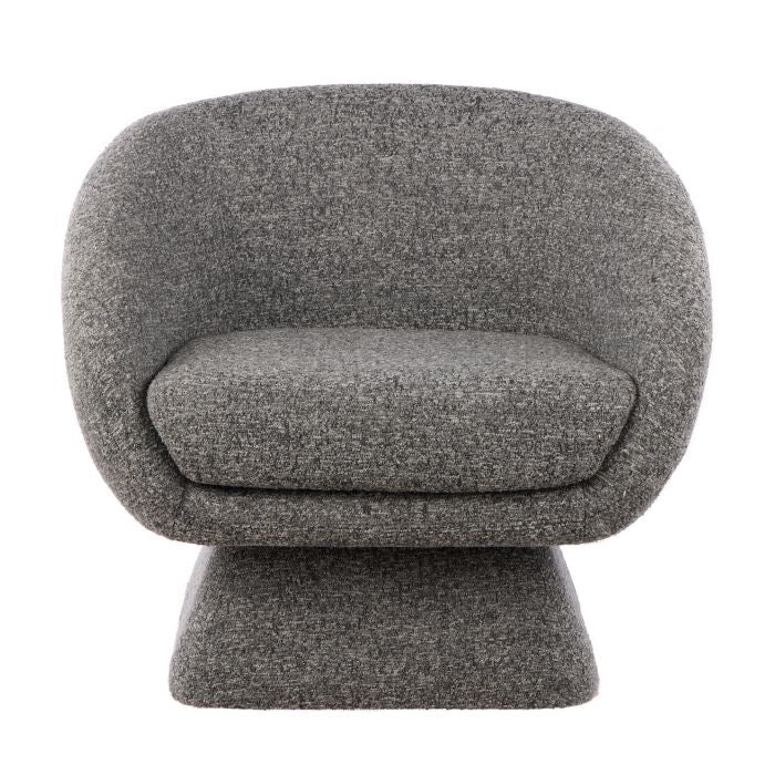 LUCCA SWIVEL CHAIR GREY 73X88X81CM