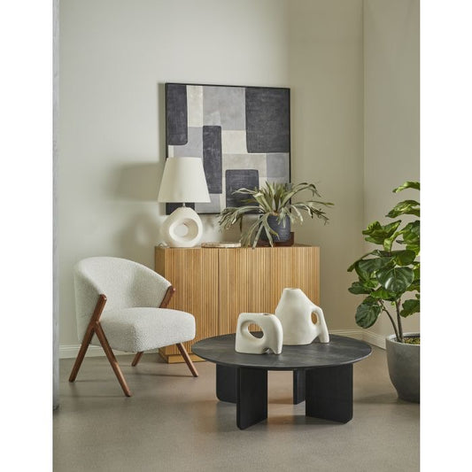 LENNOX ARM CHAIR BISQUE 68X70X80C