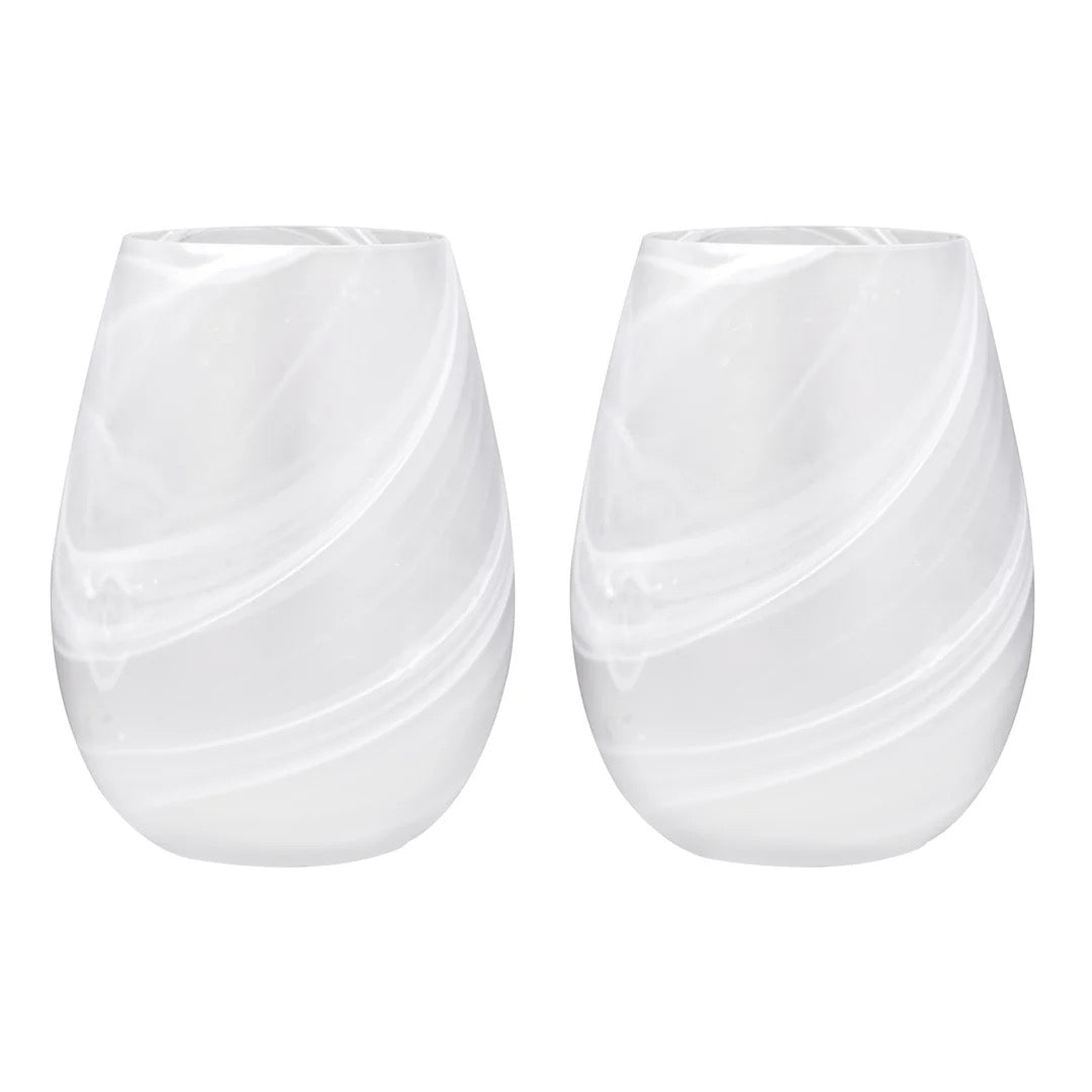 Skylar Frost 2pk Stemless Glass
