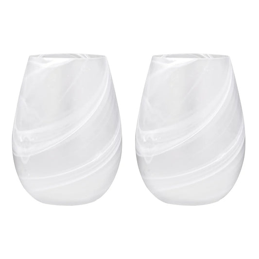Skylar Frost 2pk Stemless Glass