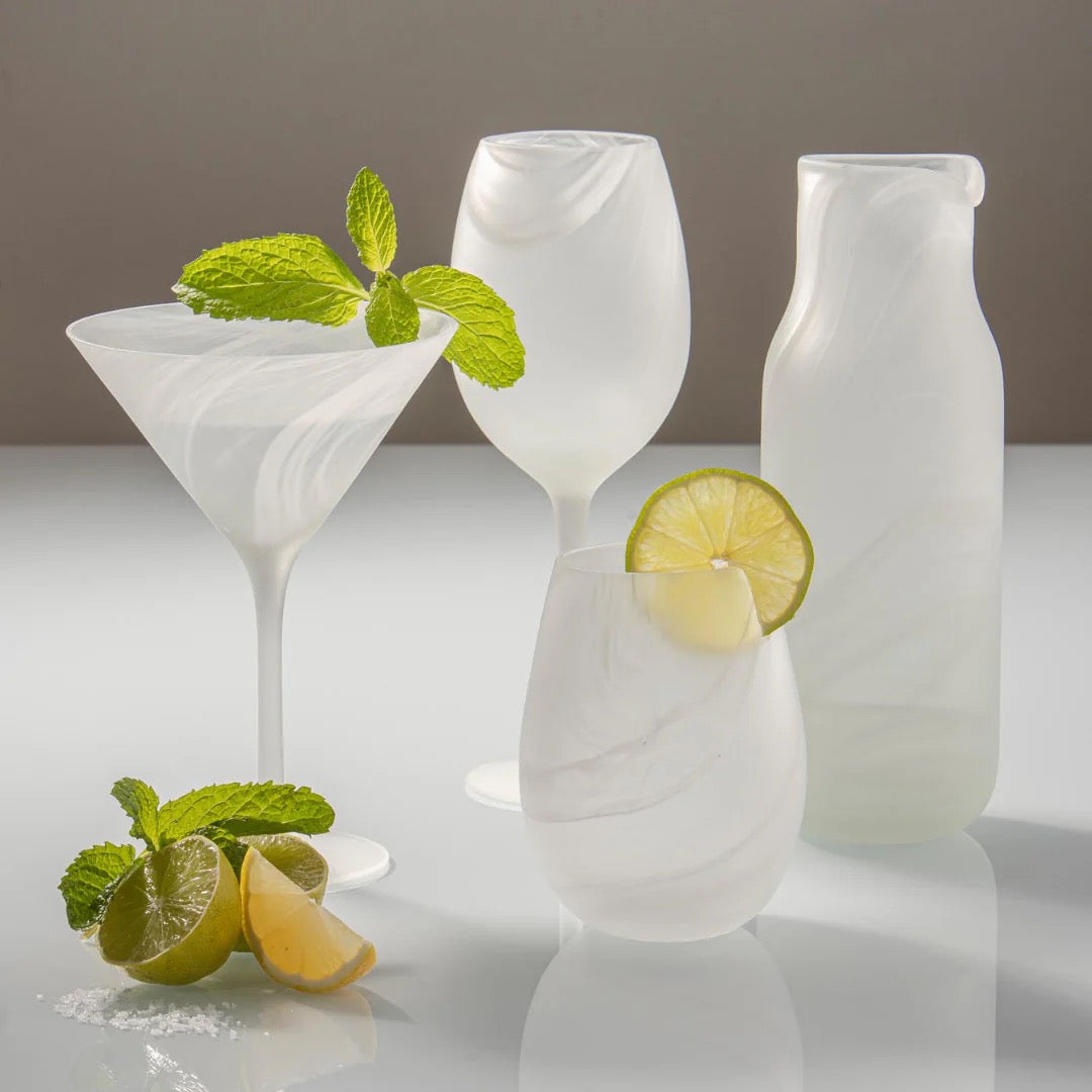 Skylar Frost 2pk Stemless Glass