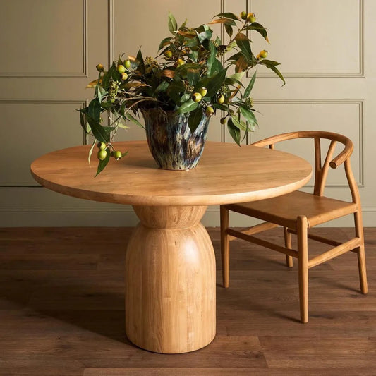 OLIVE DINING TABLE ROUND 120 NATURAL