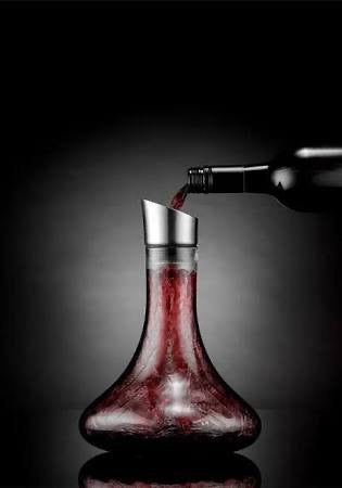 Quinn waterfall wine decanter