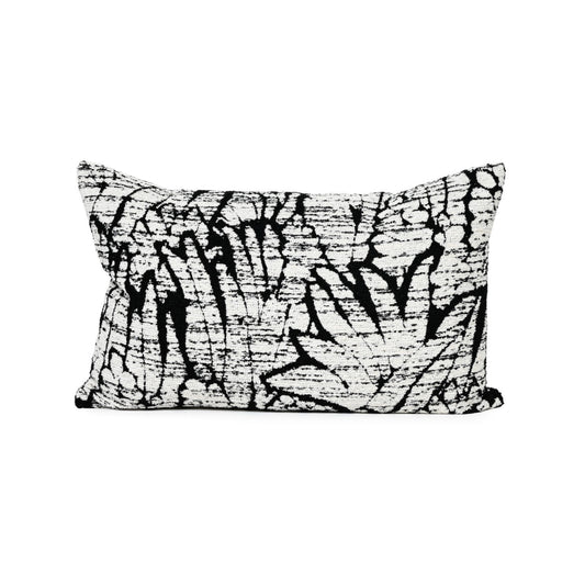 BLACK PALM – FABRIC CUSHION – 37 X 57