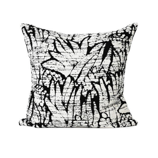 BLACK PALM – FABRIC CUSHION – 57 X 57