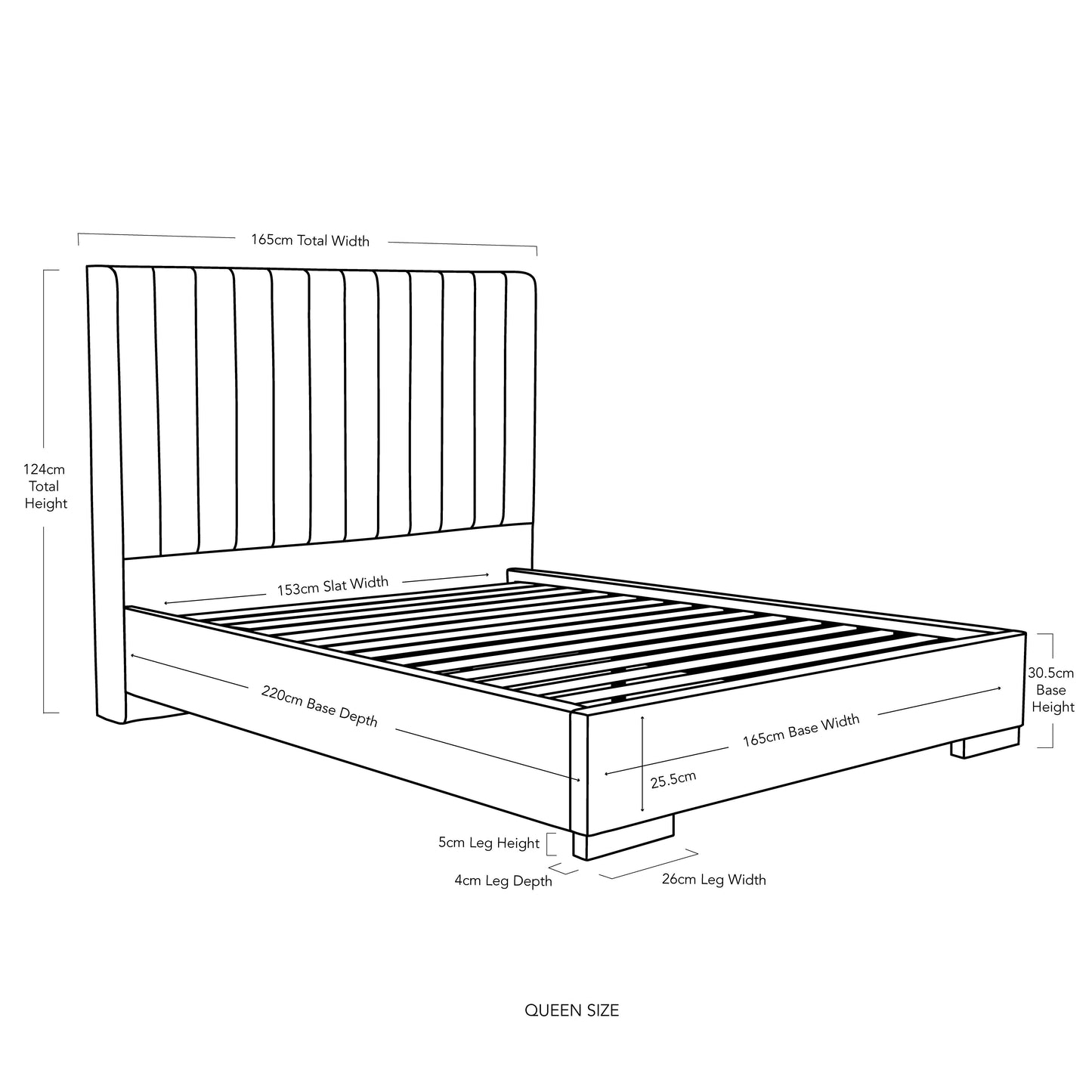 Renee Bed - Full Bed - Oatmeal - King