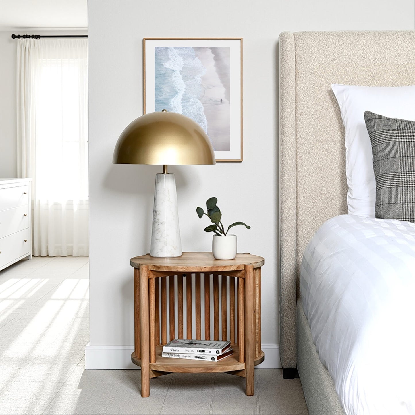 DORIAN – FULL BED – OATMEAL - KING