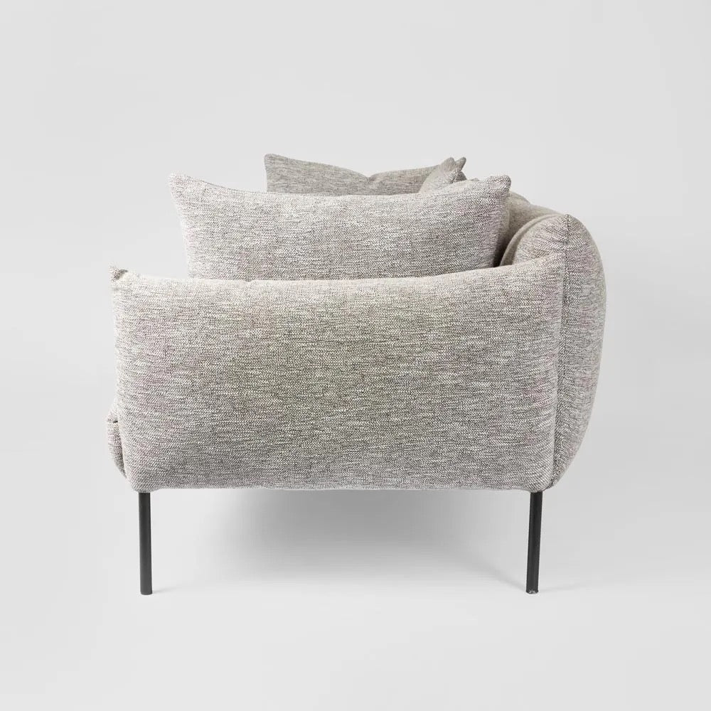 GIANO SOFA 3 SEATER GREY FLECK