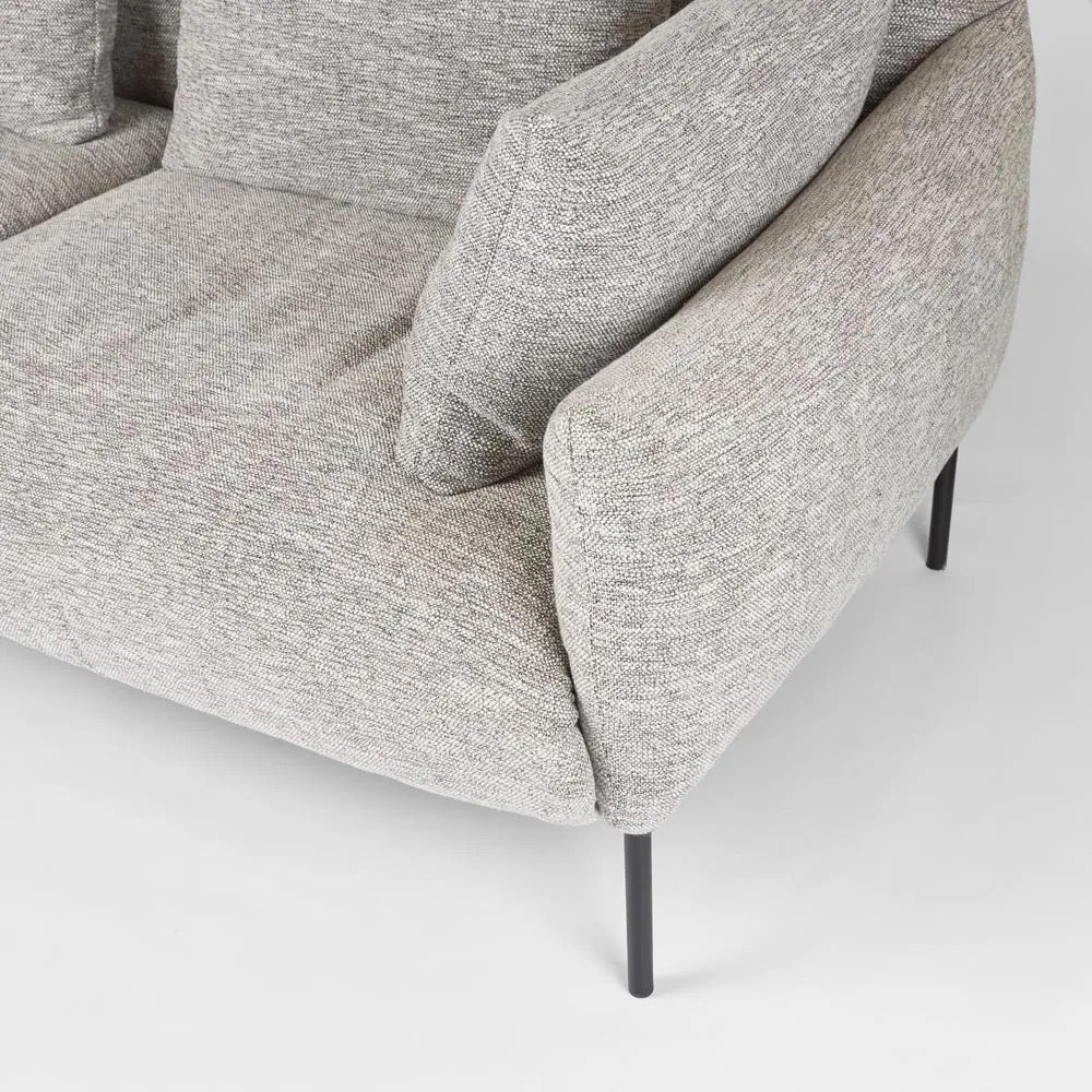 GIANO SOFA 3 SEATER GREY FLECK
