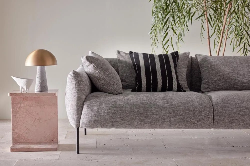 GIANO SOFA 3 SEATER GREY FLECK