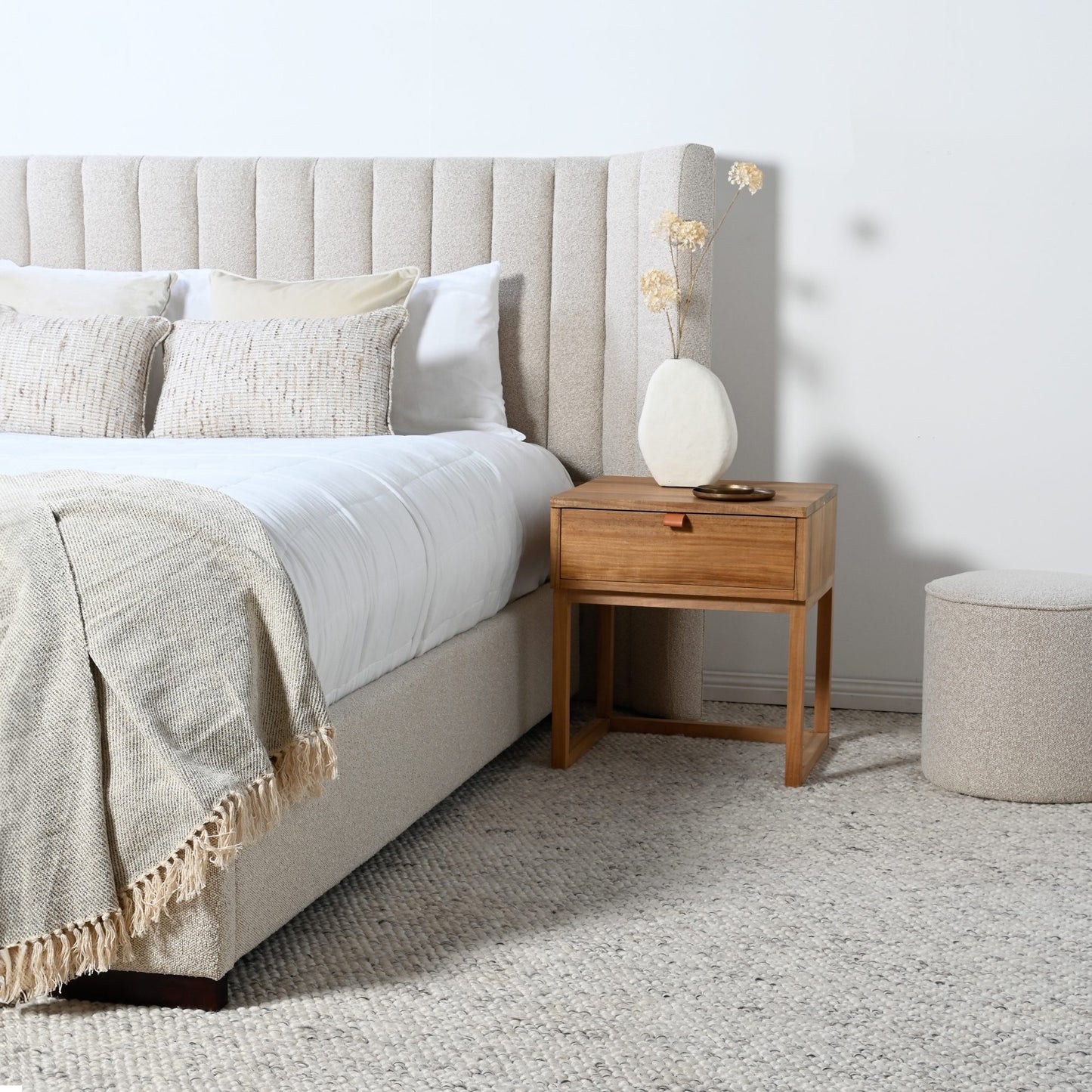 LULU – HEADBOARD – OATMEAL - KING