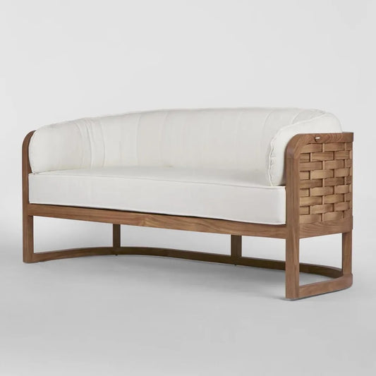 WEAVE TEAK SOFA -OUTDOOR