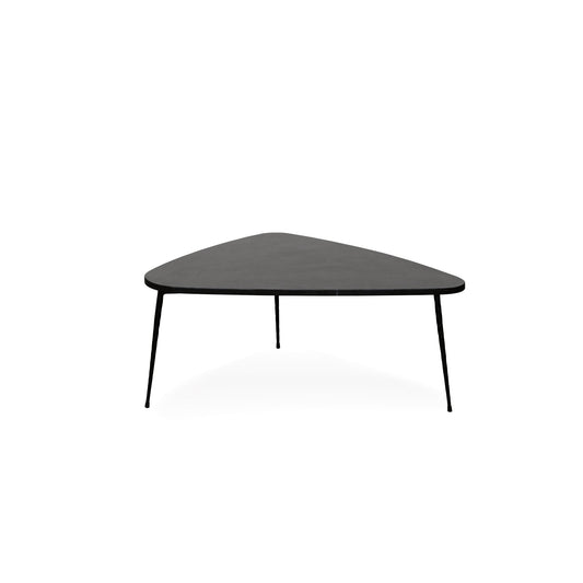 ALBA COFFEE TABLE MEDIUM – BLACK MARBLE BLACK FRAME