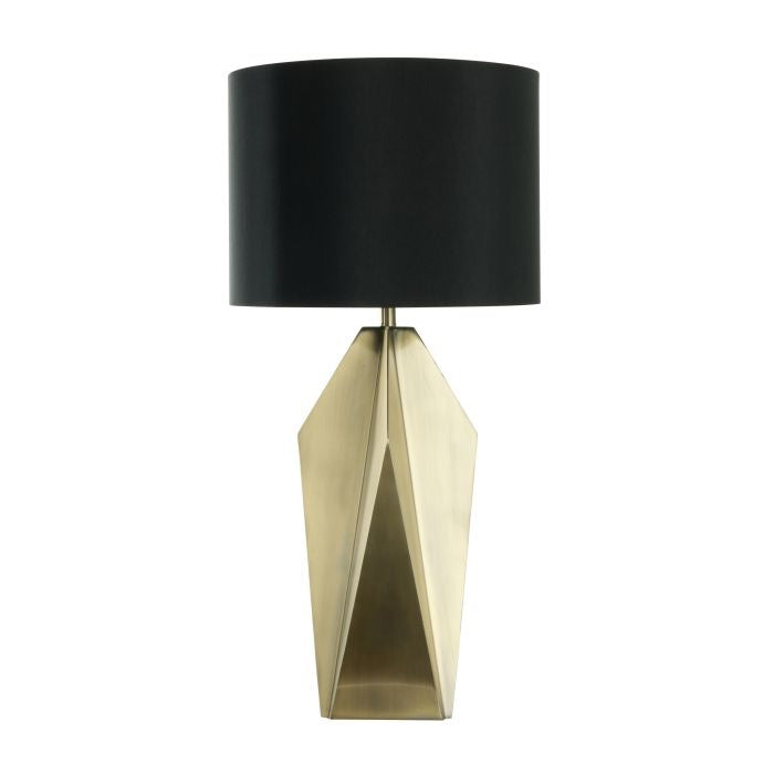 DUKE TABLE LAMP BLACK & ANTIQUE BRASS 38X38X73.3CM
