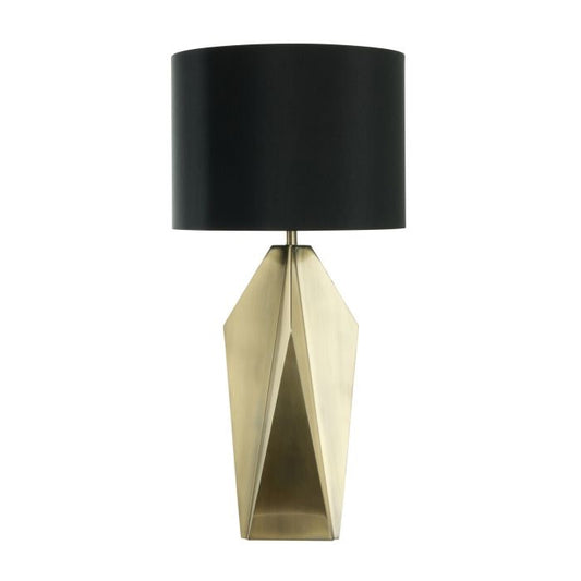 DUKE TABLE LAMP BLACK & ANTIQUE BRASS 38X38X73.3CM