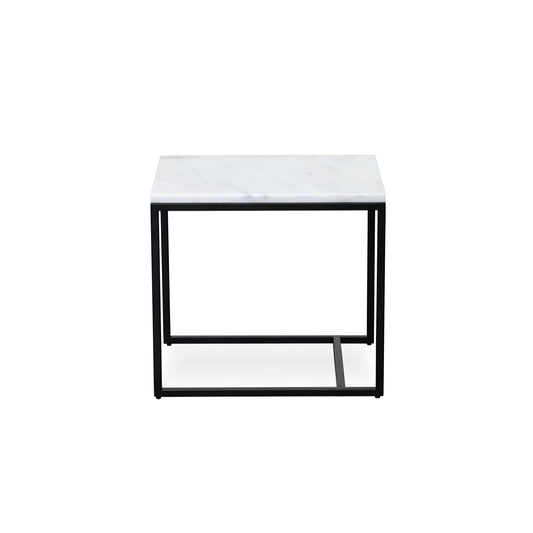 RENO SIDE TABLE SMALL – WHITE MARBLE