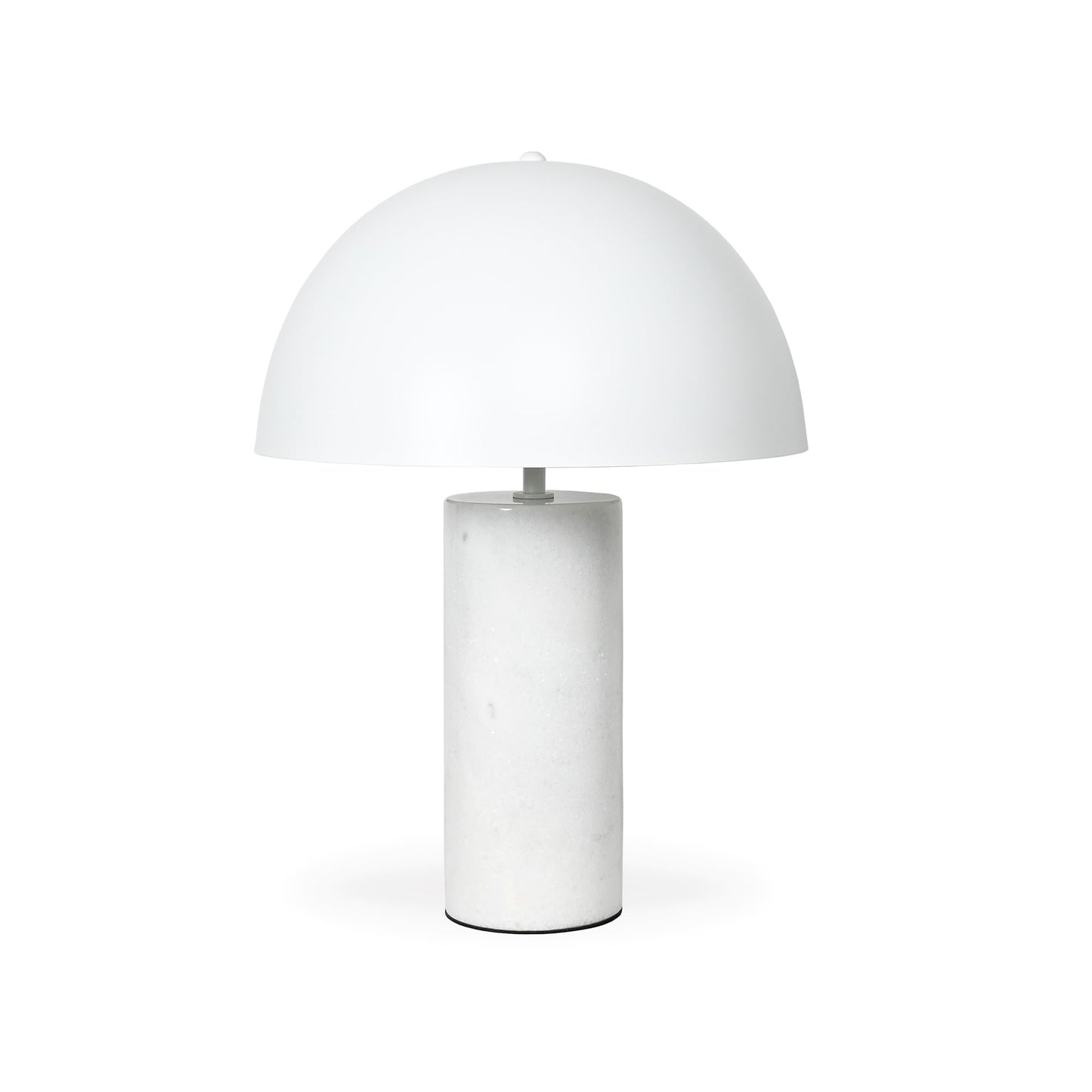 MILA TABLE LAMP – WHITE MARBLE – WHITE SHADE