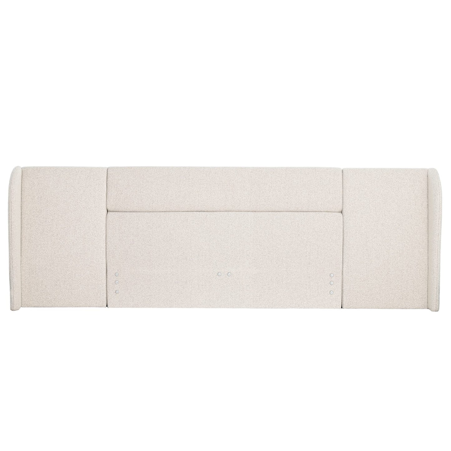 BAXTER – HEADBOARD WITH WING – OATMEAL - KING