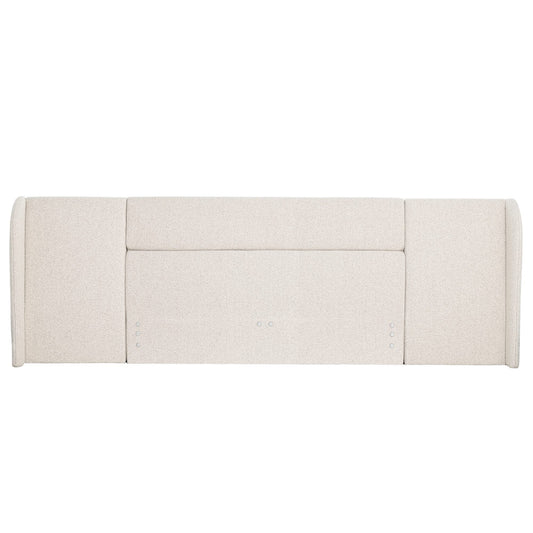 BAXTER – HEADBOARD WITH WING – OATMEAL - QUEEN
