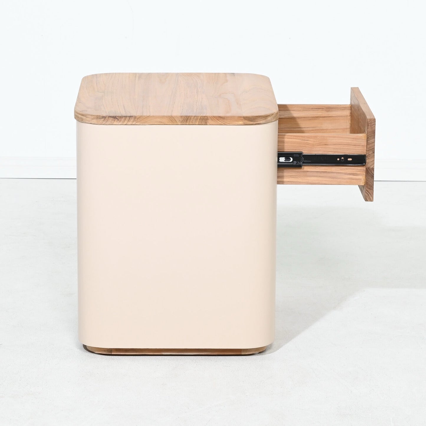 ARUBA – BEDSIDE TABLE WITH DRAWER – TEAK WOOD – NATURAL