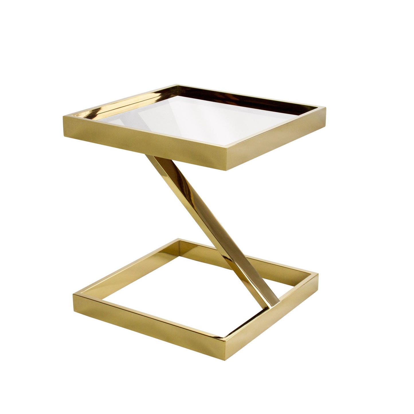 MANHATTAN SIDE TABLE – CLEAR GLASS