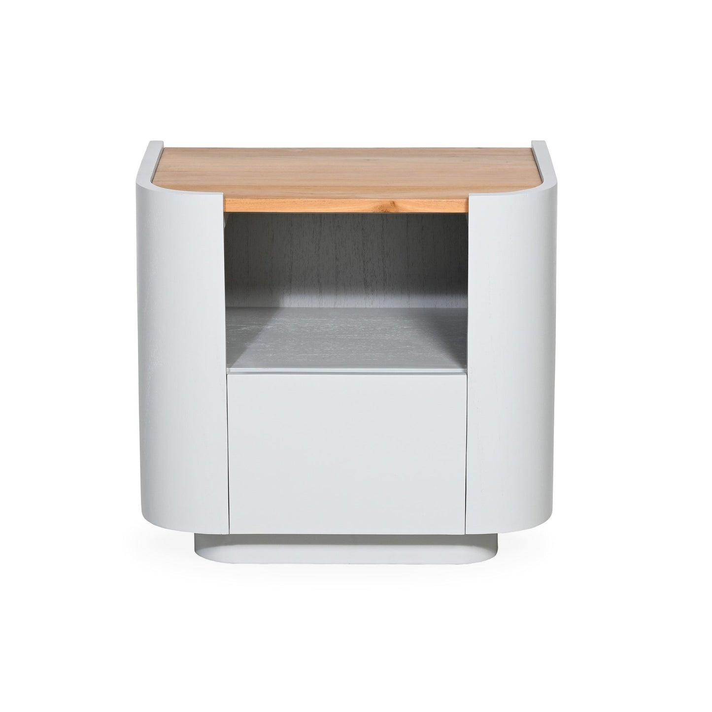 LAPPA – BEDSIDE TABLE WITH DRAWER – WOOD – DOVE GREY