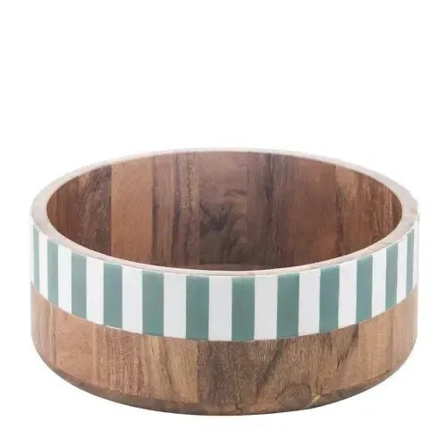 Panama Stripe Salad Bowl