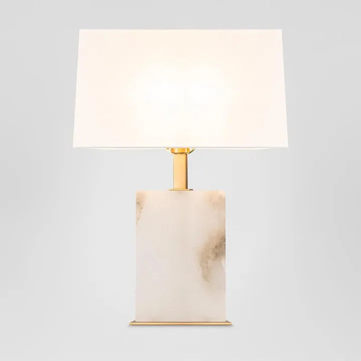 ROCO ALABASTER TABLE LAMP WITH SHADE