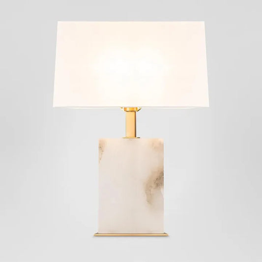 ROCO ALABASTER TABLE LAMP WITH SHADE