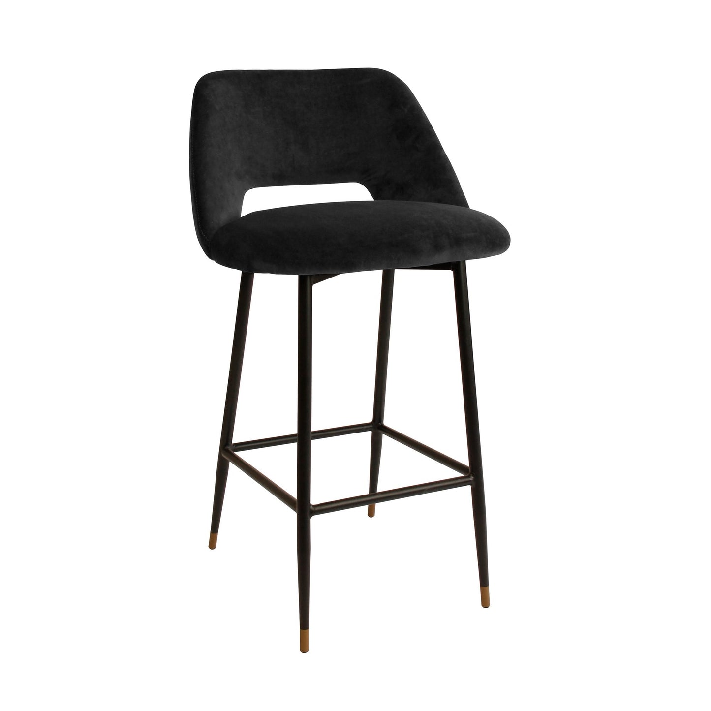 MILAN VELVET BAR STOOL – DARK GREEN