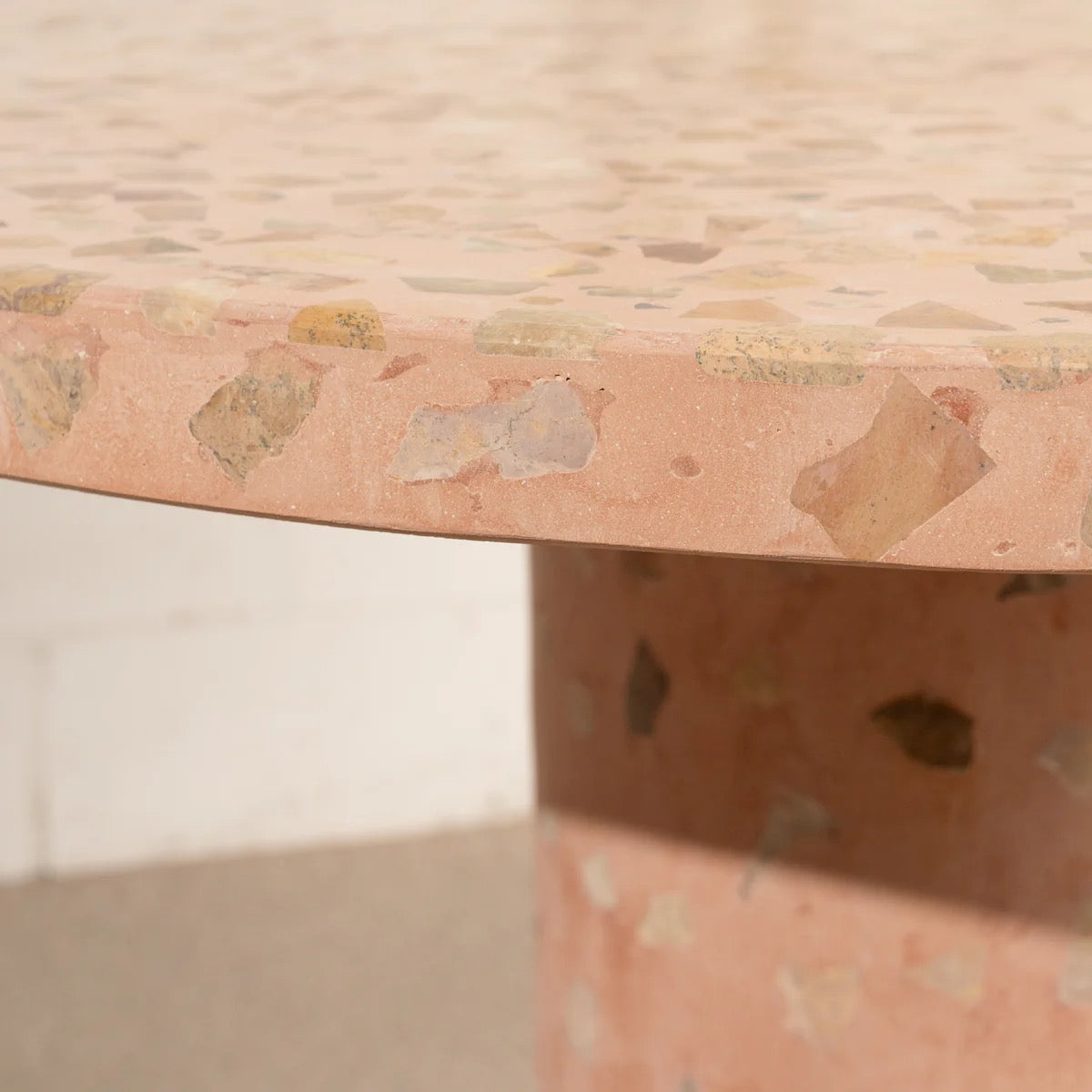 ILLIA TERRAZZO DINING TABLE - TERRAROSA