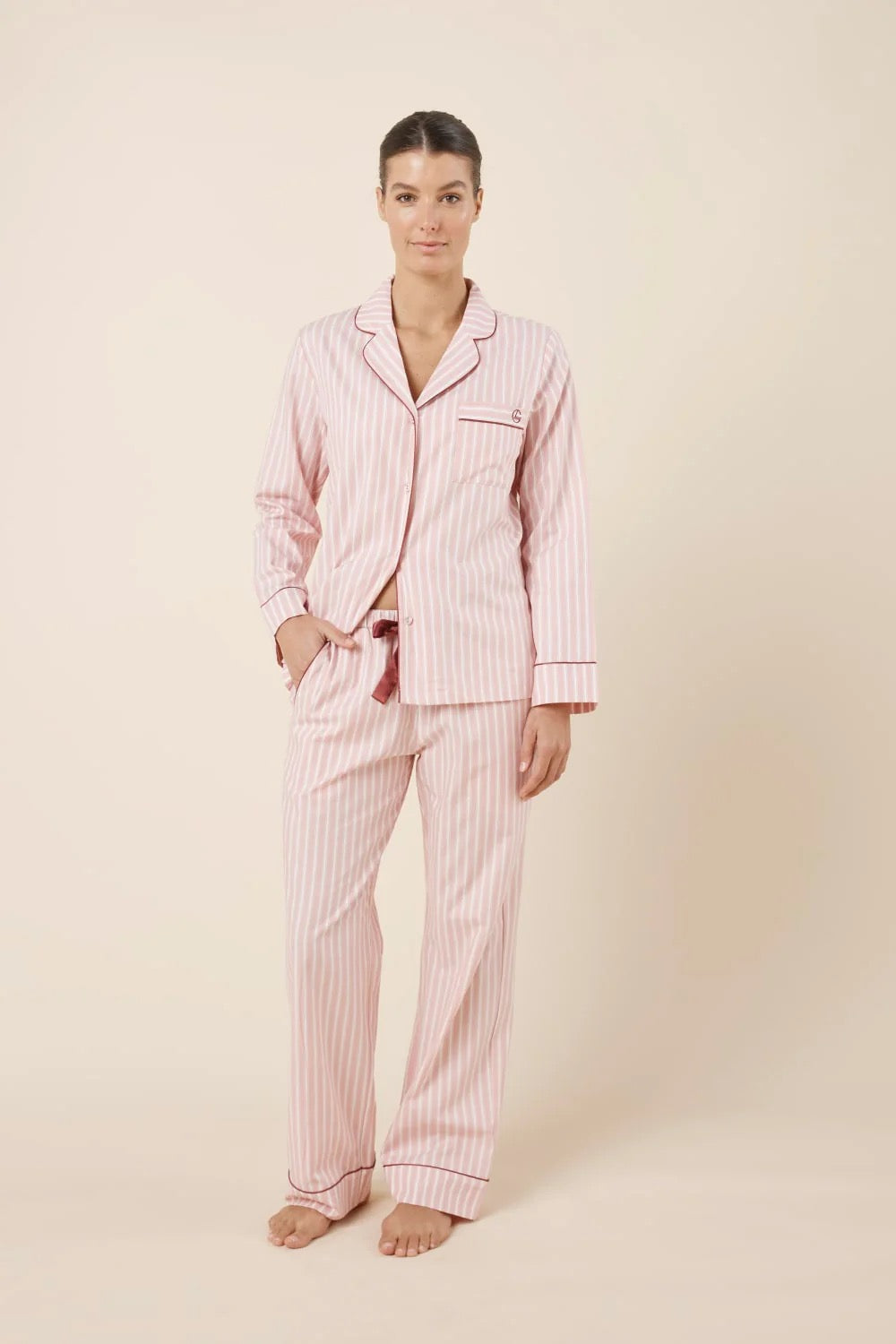 Octavia Cotton Stripe PJ set