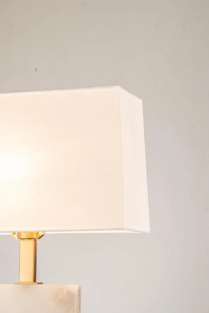 ROCO ALABASTER TABLE LAMP WITH SHADE