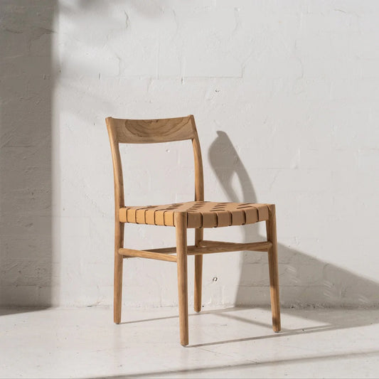 AINA LEATHER DINING CHAIR
