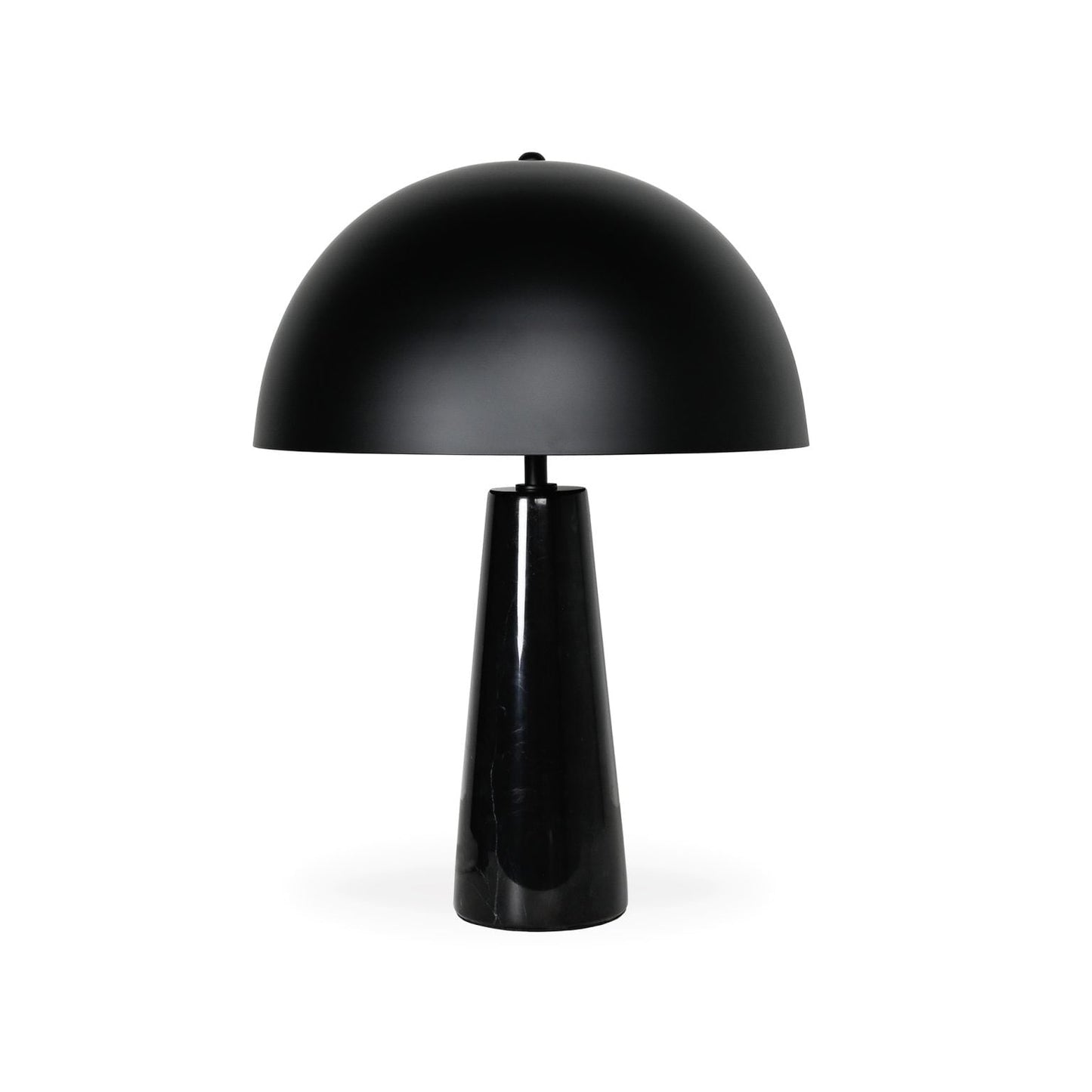 MILA TABLE LAMP – BLACK MARBLE – BLACK SHADE