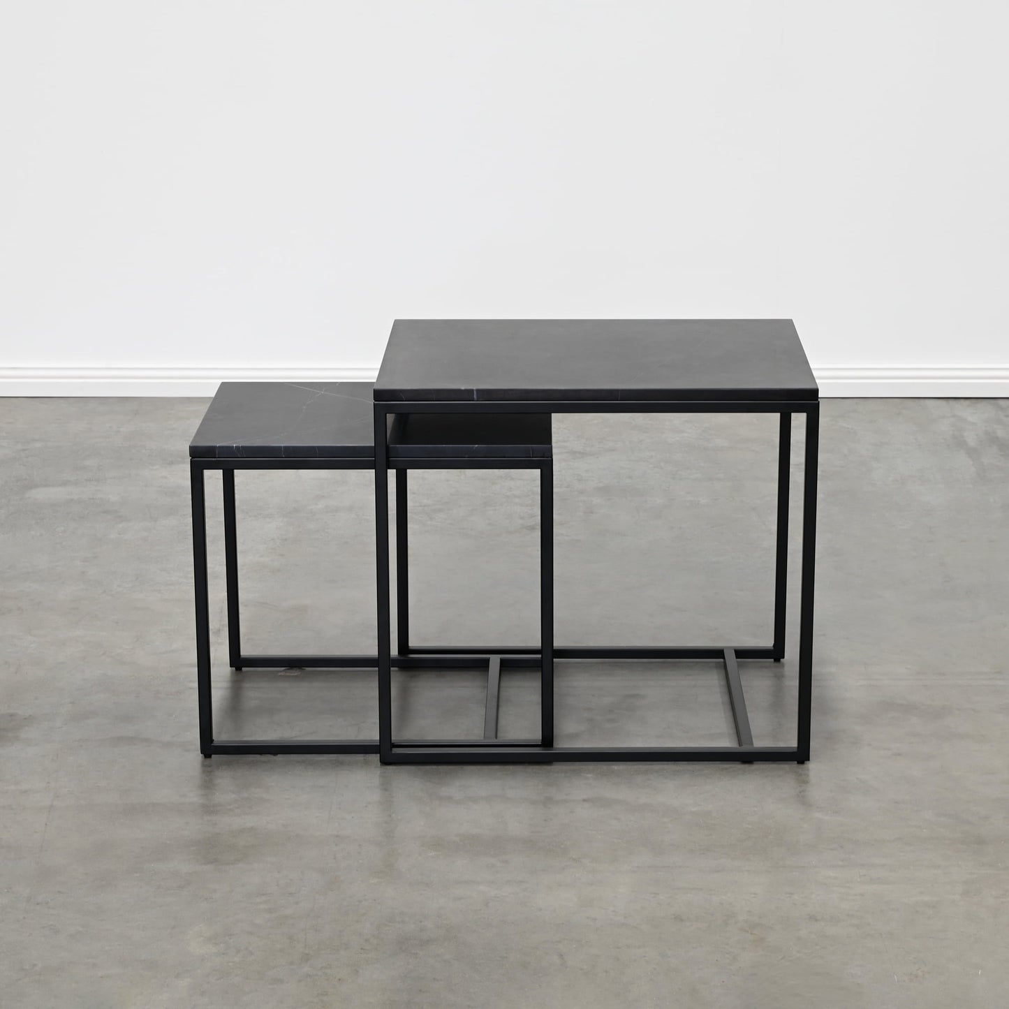 RENO SIDE TABLE SMALL – BLACK MARBLE