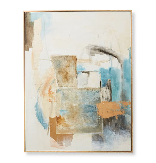 Odour Hand Painted Wall Art - 120 x 5 x 150cm