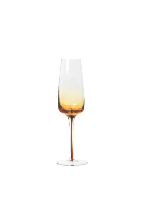BROSTE Amber Champagne Glass