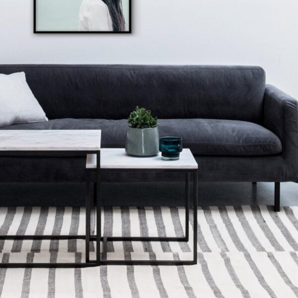 RENO SIDE TABLE SMALL – BLACK MARBLE