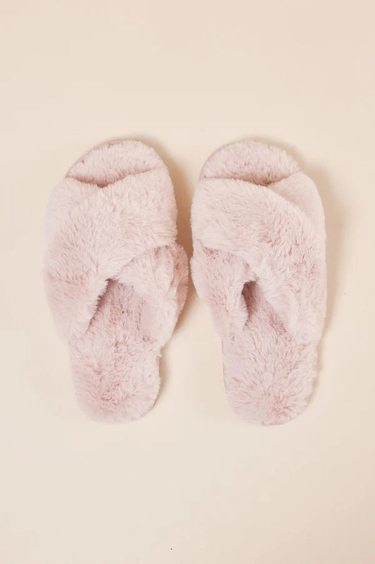 Milan Plush Slipper - Pink