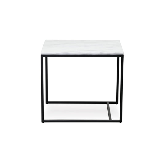 RENO SIDE TABLE MEDIUM – WHITE MARBLE