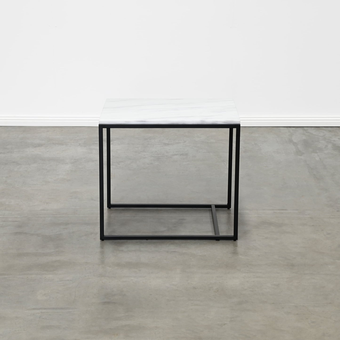 RENO SIDE TABLE MEDIUM – WHITE MARBLE